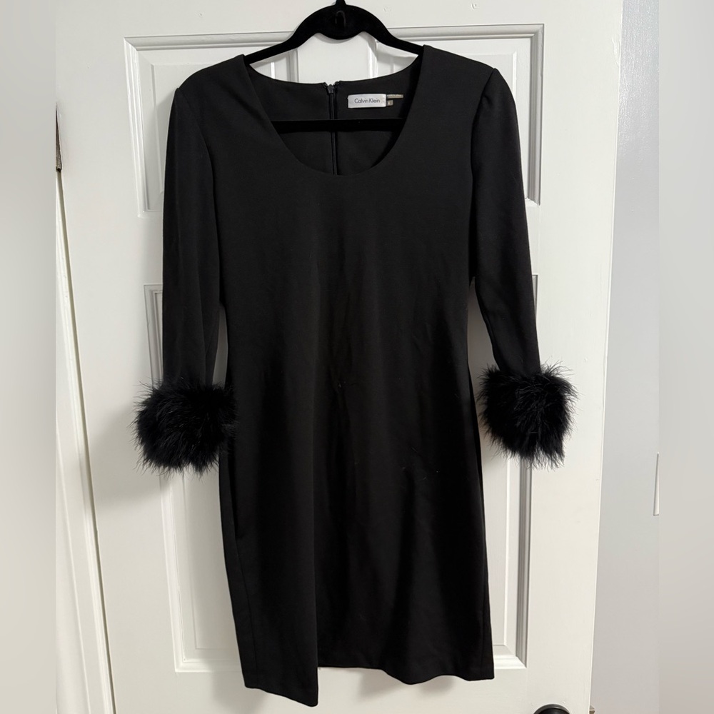 Calvin Klein Long Sleeve Sheath Dress